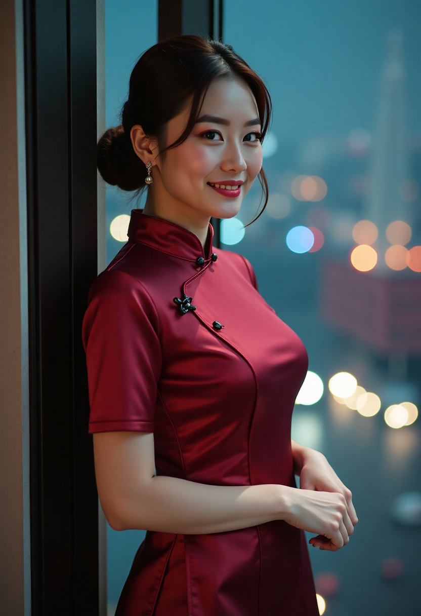 海边晚妆